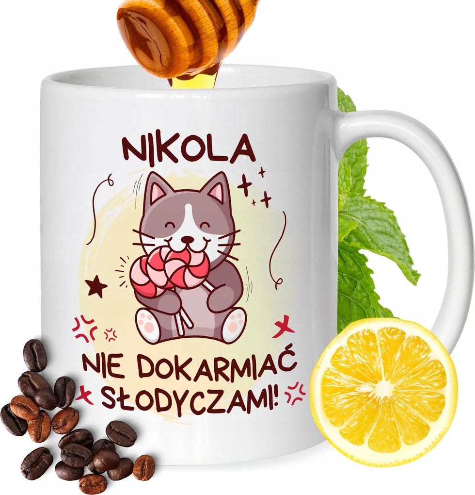 Bögre Nikola Barátnőknek Ajándék Nyomtatott Fehér 330ml