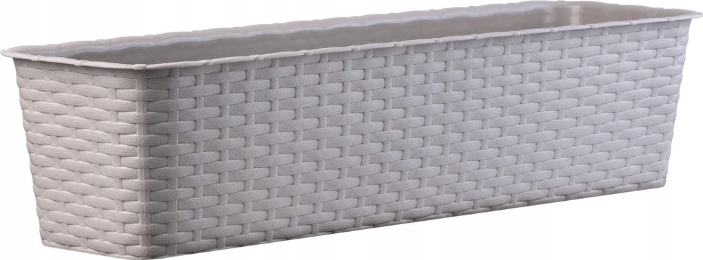 Erkélydoboz 60 cm Virágtartó Erkély Karamell