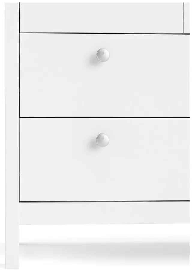 Fehér alacsony komód 159x80 cm Madrid – Tvilum