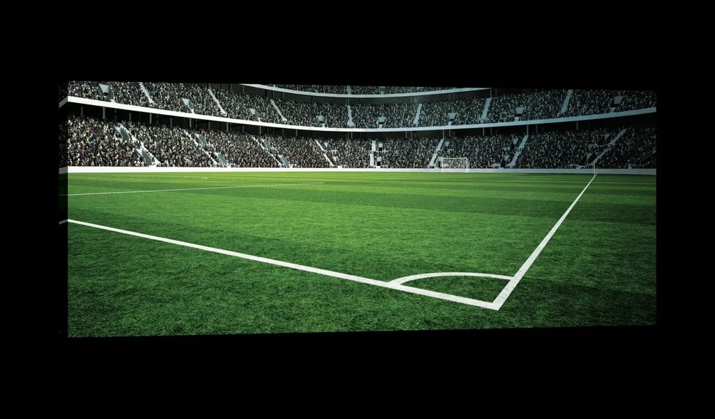 Vászonkép 145x45 Stadion foci mérkőzés lelátók szurkolók sport aréna hangulat