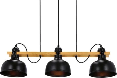 RENO lógcsillár 3xE27/40W/230V fekete/barna