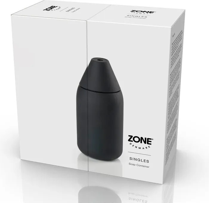 Fekete szilikon szappanadagoló 300 ml Singles – Zone