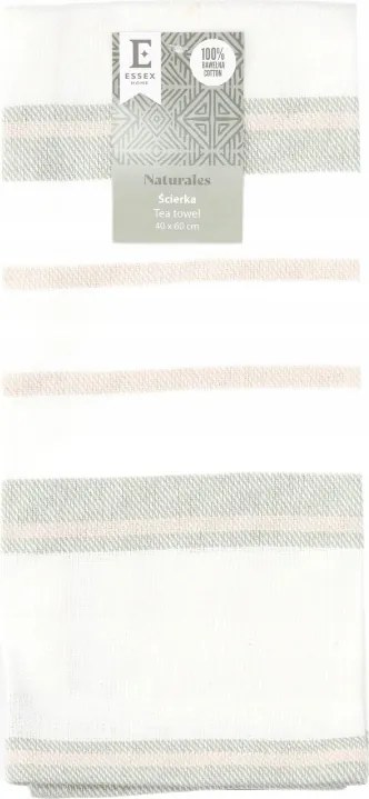 Naturales pamut törlőkendő csíkos konyhai törlőkendő