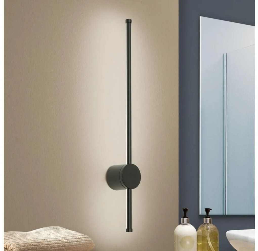 Orion WA 2-1473 - LED fürdőszobai tükörmegvilágítás FERDINAND LED/12W/230V IP54 fekete WA 2-1473 schwarz