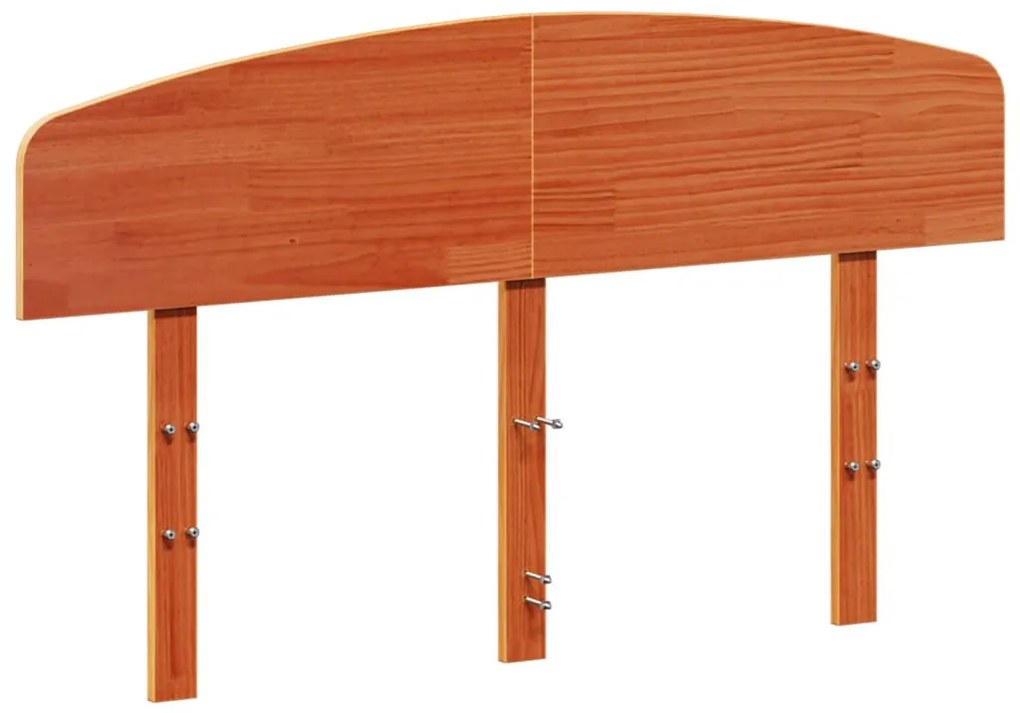 viaszbarna tömör fenyőfa fejtámla 135 cm