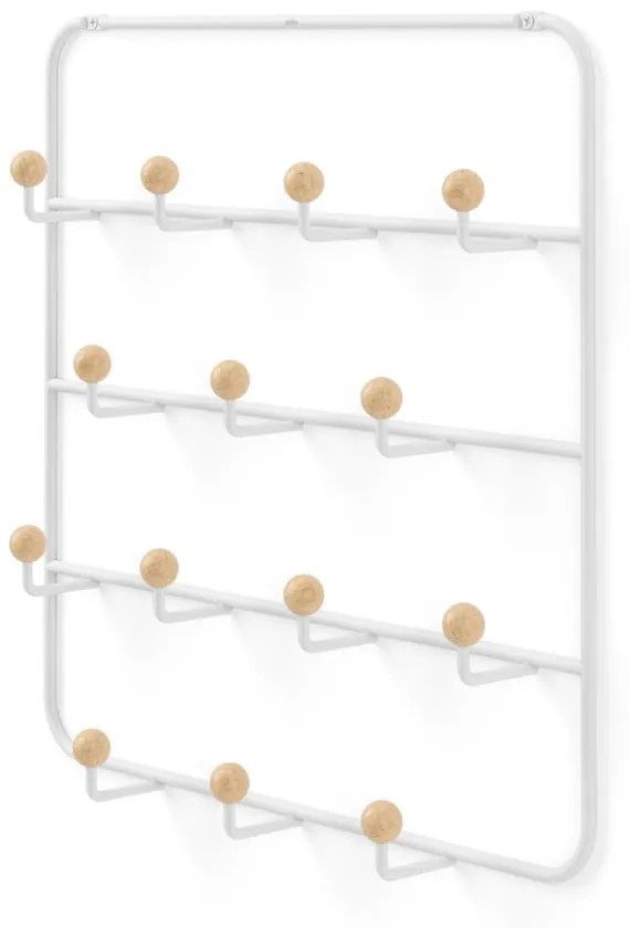 Fehér-natúr színű fém ajtófogas 36 cm Estique – Umbra