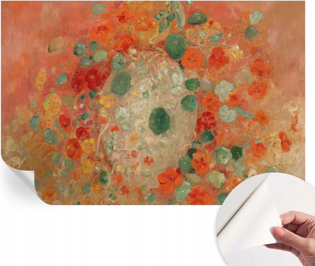 Öntapadós Dekoratív Fotótapéta Hálószobába Absztrakt virágok 104x70