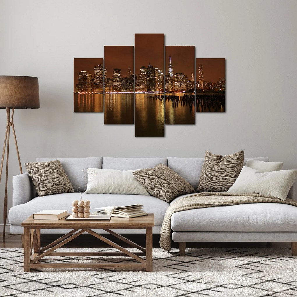 Éjszakai város képe (150x105 cm)