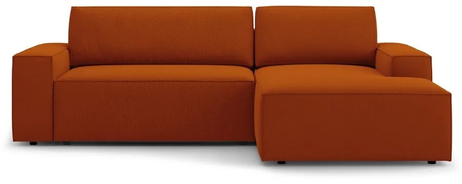 Téglavörös kinyitható sarokkanapé (jobb oldali) Jodie – Micadoni Home
