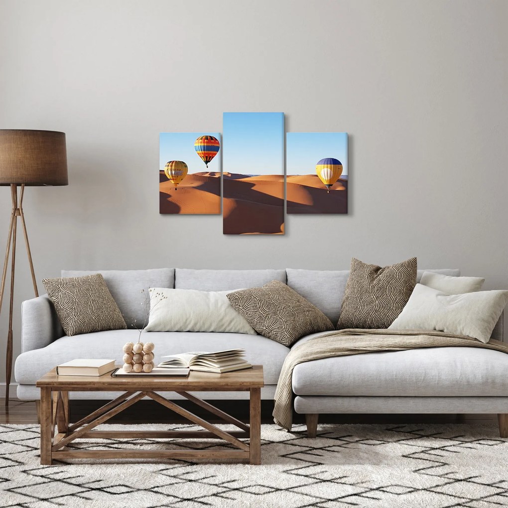 Kép - Repülő léggömbök a pusztában (90x60 cm)