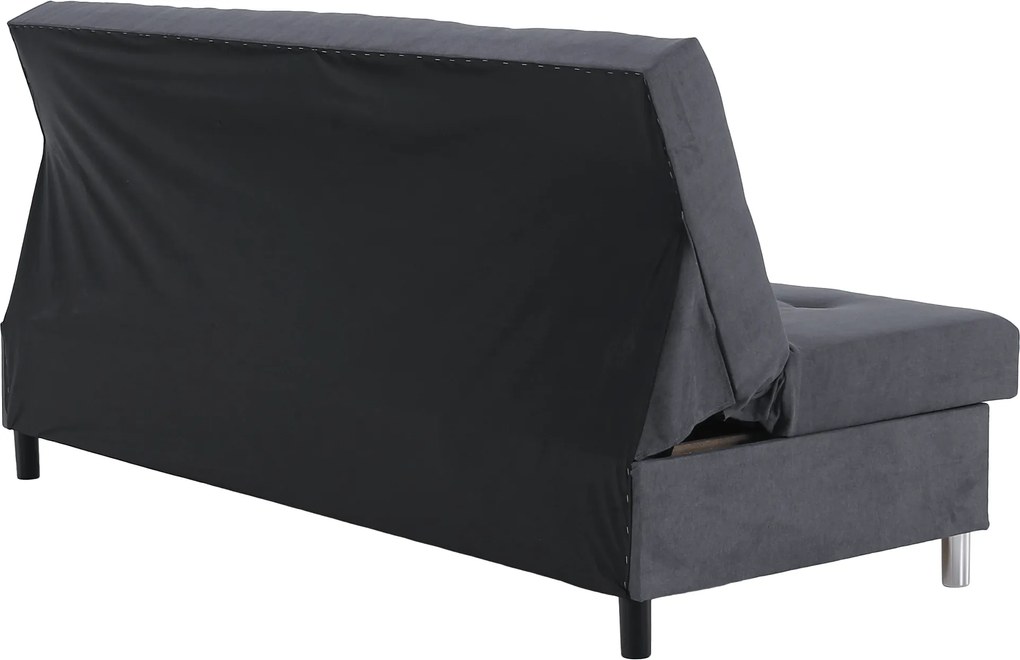 Kihúzható kanapé, szürke, ALADA