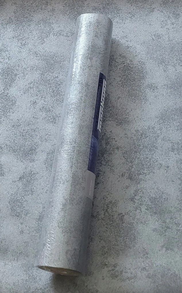 Fali tapéta, ezüstözött, csillámos háttér, 57917