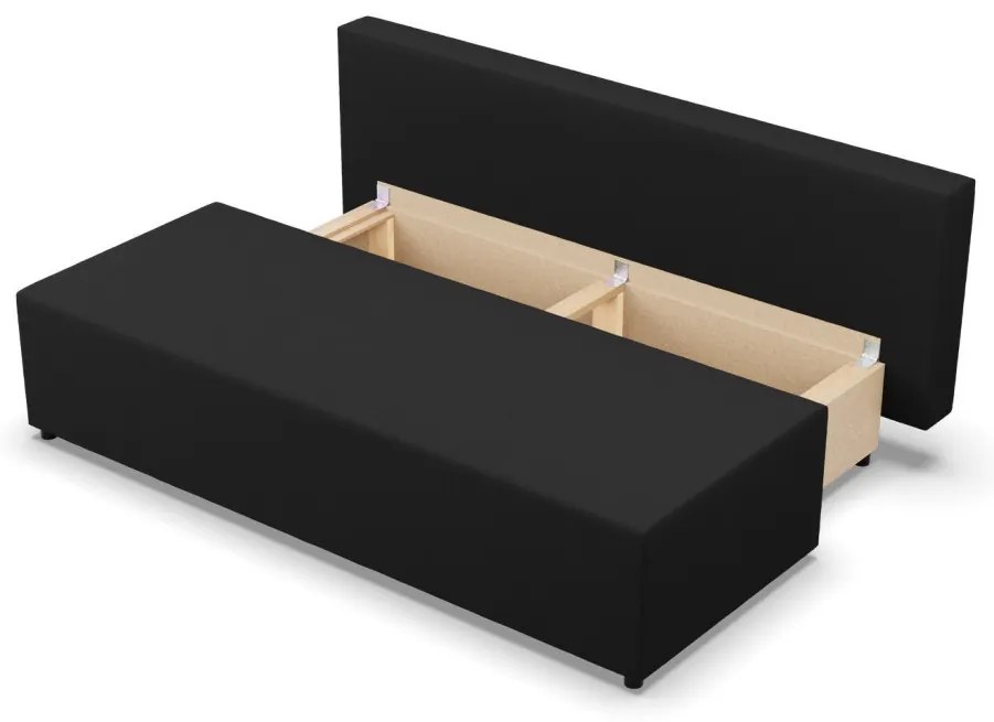 Nobu kanapé, fonott, fekete