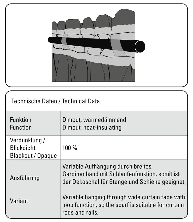 Bézs sötétítő-termo függöny 140x245 cm – Sehlbach