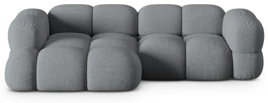 Szürke sarokkanapé (bal oldali-heverő résszel) Loretto – Cosmopolitan Design