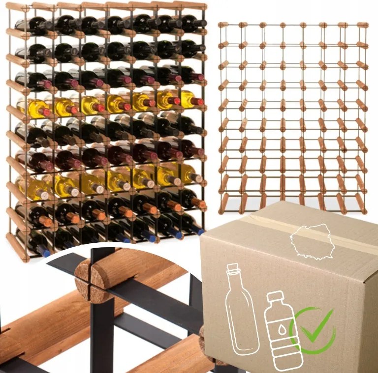 Bortartó állvány bortartó állvány Pet palacktartó szekrény Nagy 63cipő Eko