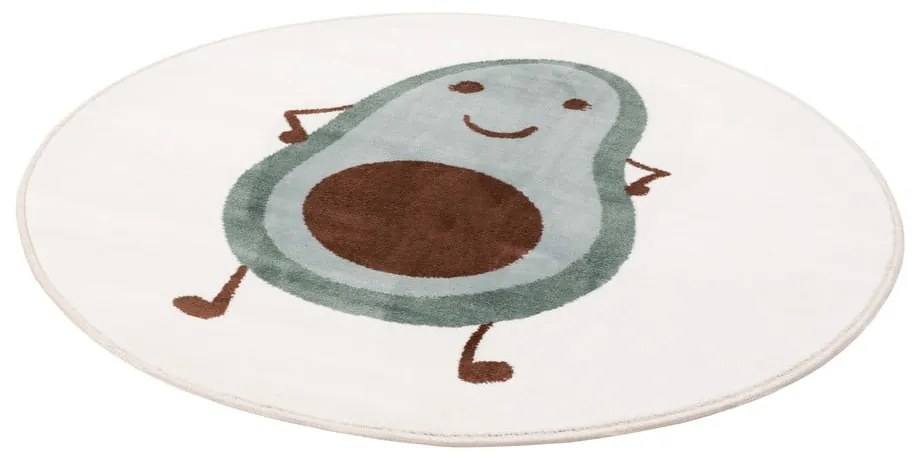 Mentazöld-elefántcsont színű gyerek szőnyeg ø100 cm Avocado Mint – FD