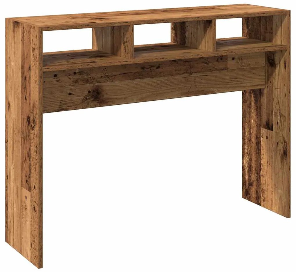Konzolasztal régi fa 105x30x80 cm műszaki fa
