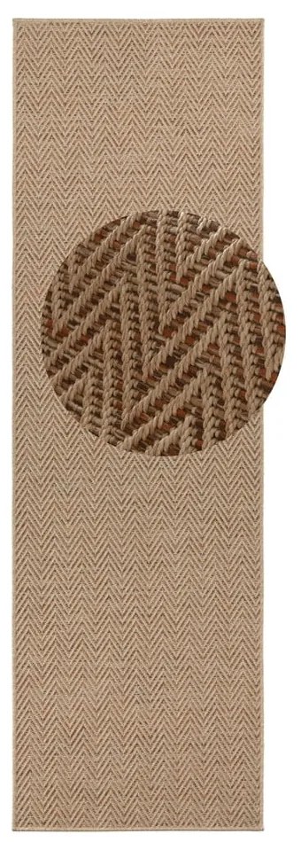 Nature 500 barna futószőnyeg, 80 x 350 cm - BT Carpet