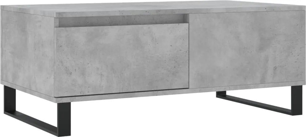 vidaXL betonszürke szerelt fa dohányzóasztal 90x50x36,5 cm