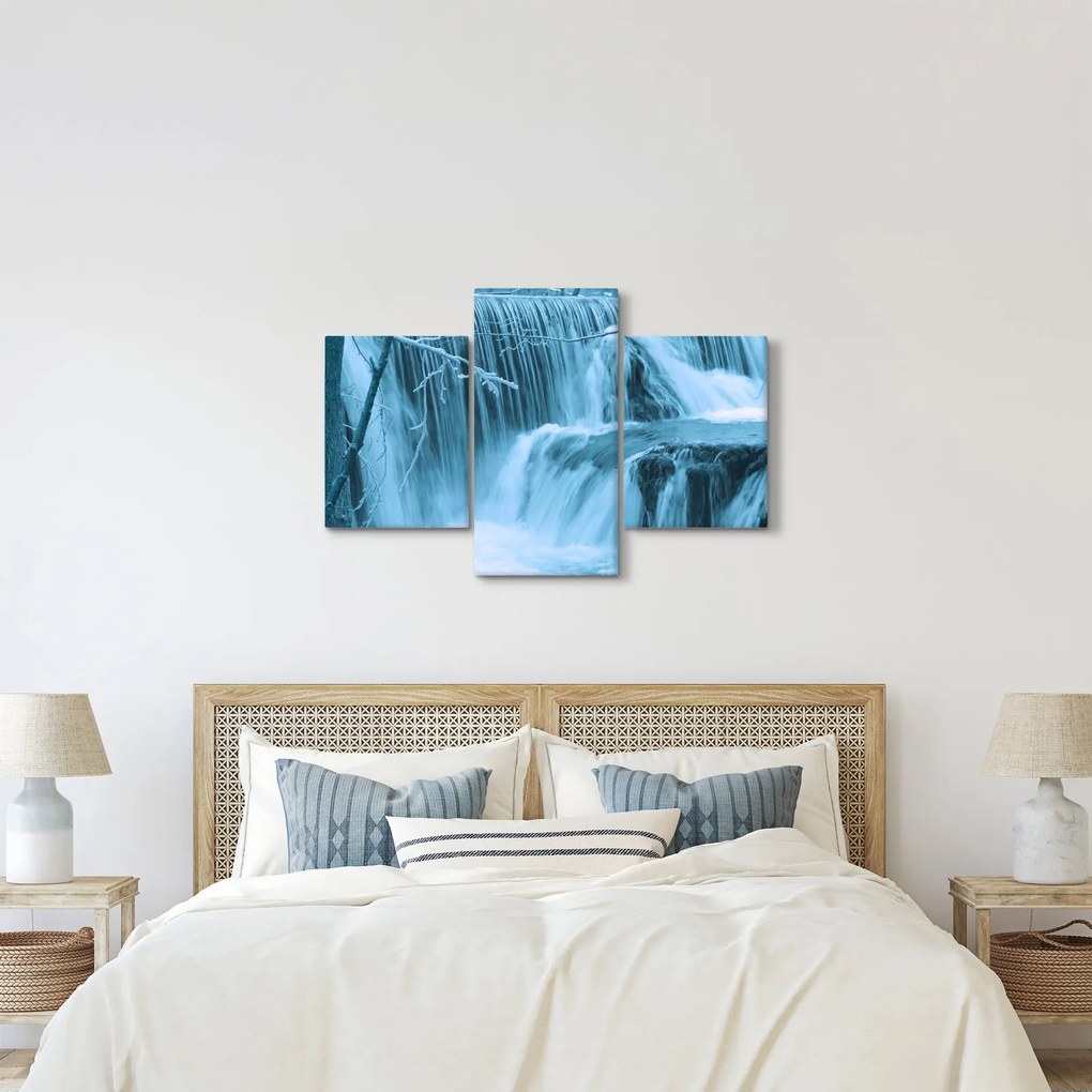 Kép - jeges vízesések (90x60 cm)