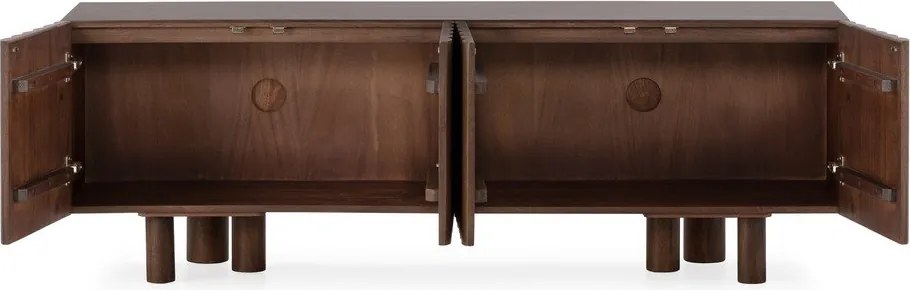 Barna mangófa TV-állvány 160x55x40 cm Tamira – MOME