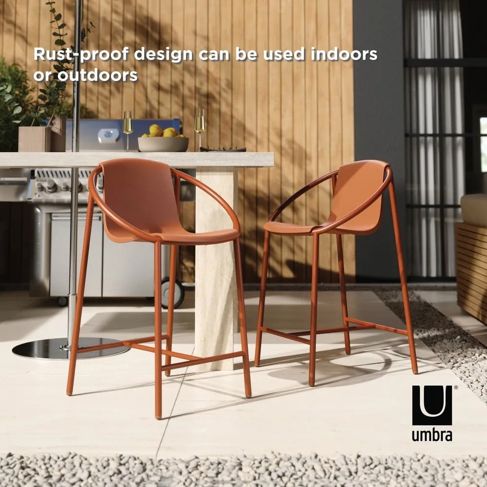 Téglavörös műanyag bárszék 90 cm Ringo – Umbra