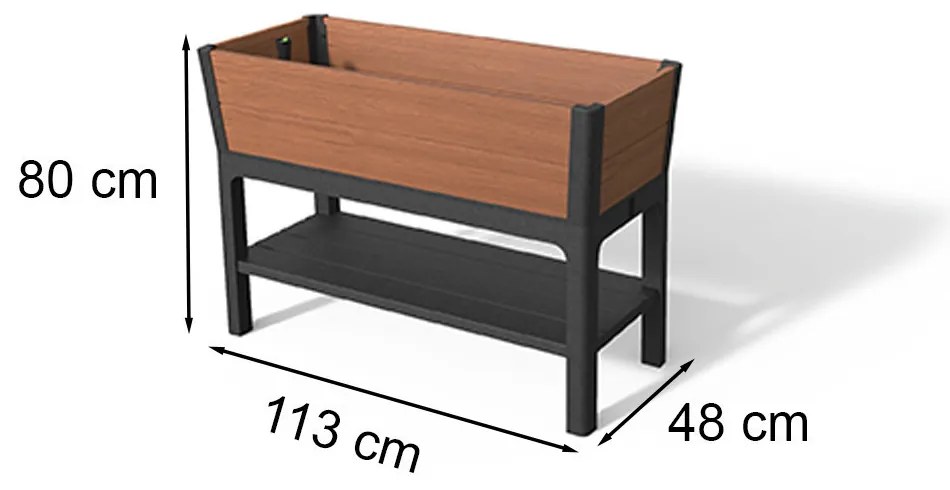 Darwin garden bed rpo műanyag kerti virágláda