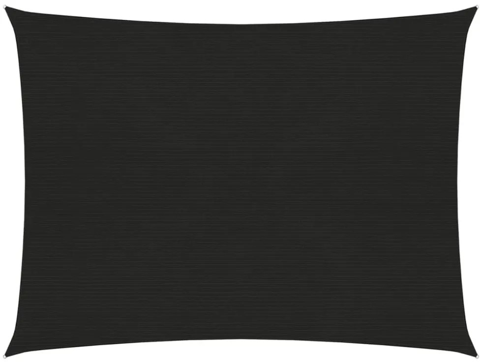 fekete HDPE napvitorla 160 g/m² 3 x 4 m
