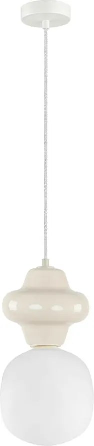 ITALUX PND-94331-1S-GRN LATERA Modern Függesztett Lámpa Bézs, Fehér, Matt Fehér, Opál E14 IP20