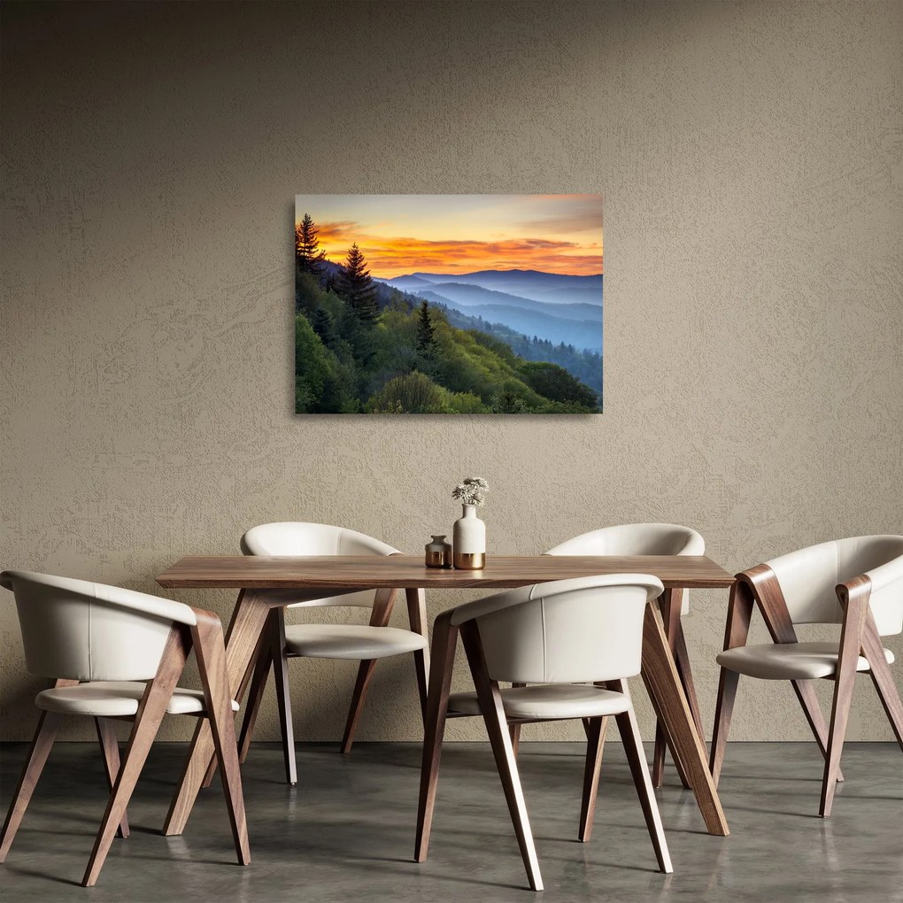 Kep - Vörös hajúak a hegyekben (üvegen) (70x50 cm)