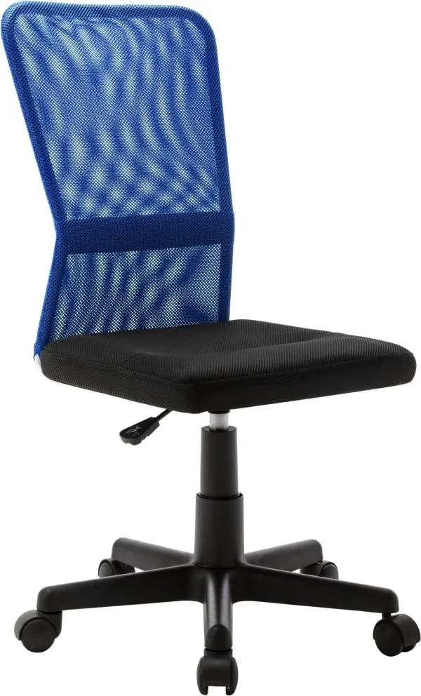 vidaXL fekete-kék hálószövetű irodaszék 44 x 52 x 100 cm