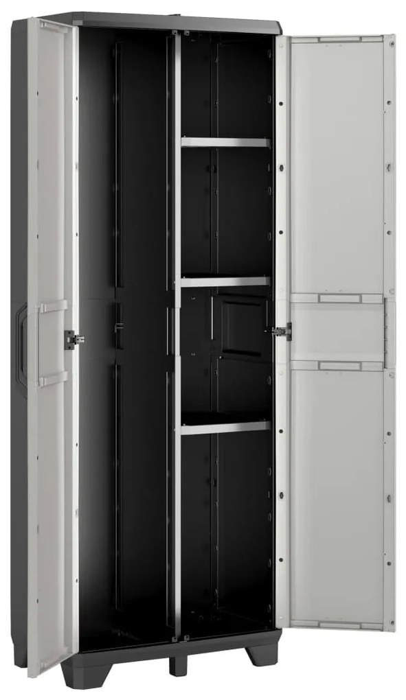 Keter Gear fekete és szürke többcélú tárolószekrény 182 cm