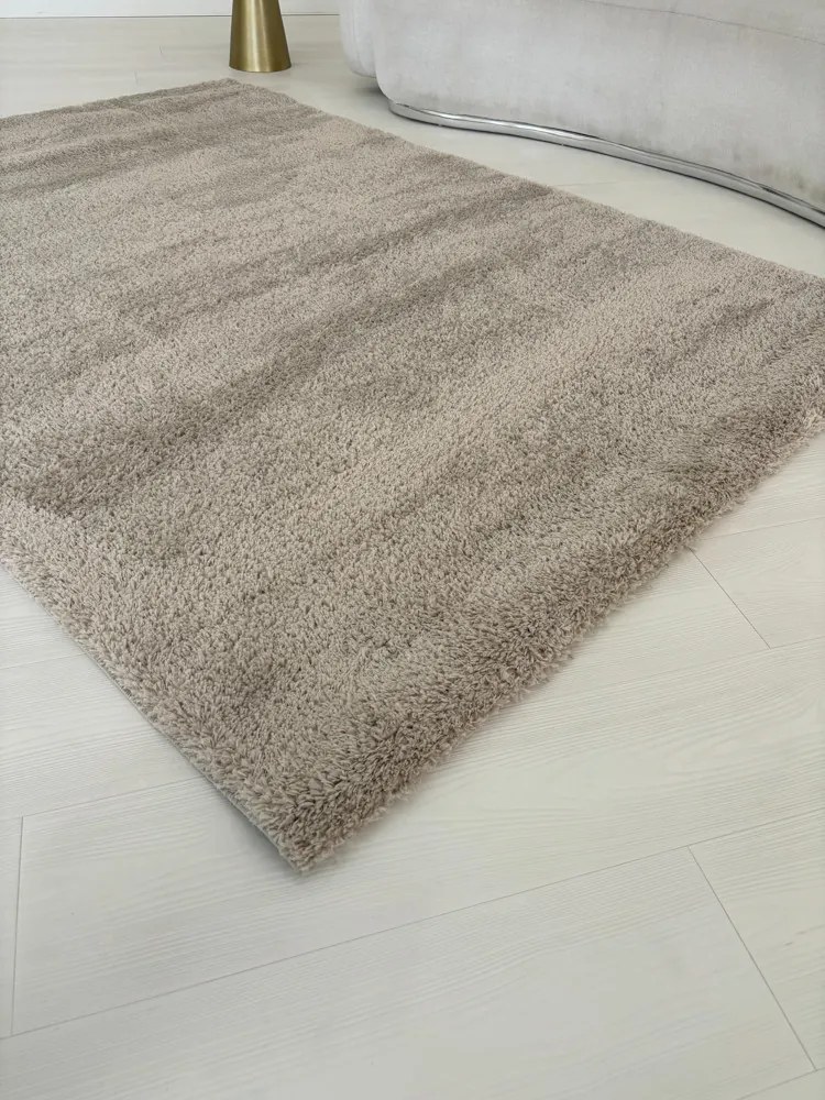 Marinca 5980 világosbézs shaggy szőnyeg 40x70 cm