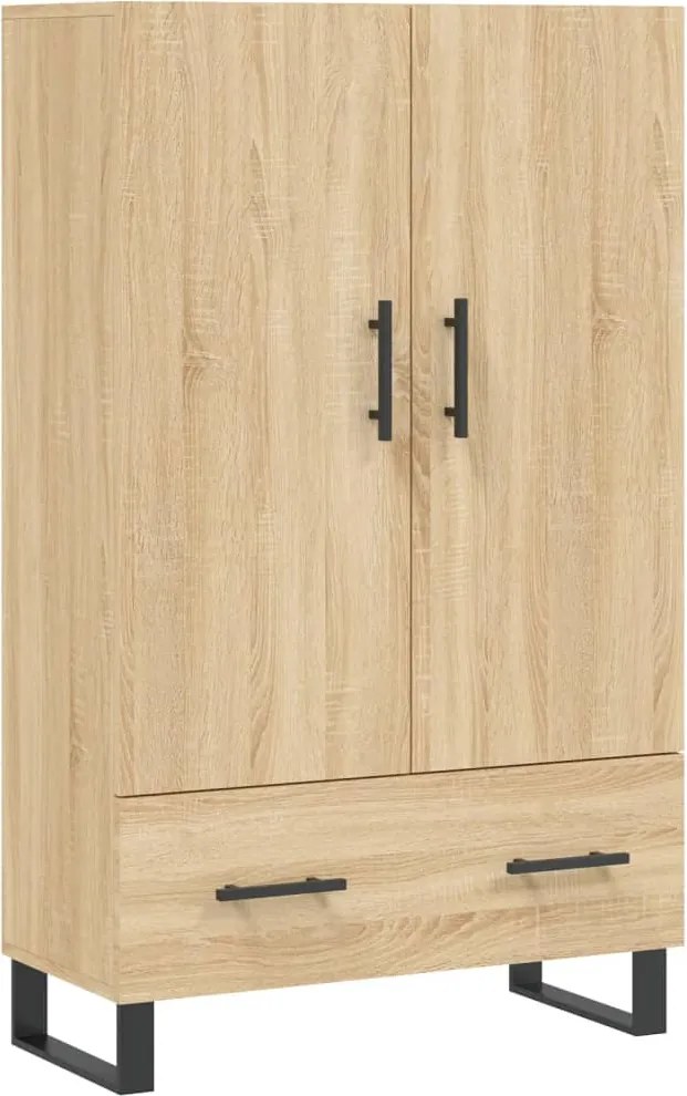 vidaXL sonoma tölgy színű szerelt fa magasszekrény 69,5 x 31 x 115 cm