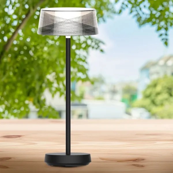 LED Dimmelhető asztali lámpa CASABLANCA LED/3,4W/5V USB 3600 mAh IP44 fekete