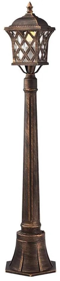 Redo 9961 - Kültéri lámpa BREMEN 1xE27/42W/230V IP23 arany/patinás