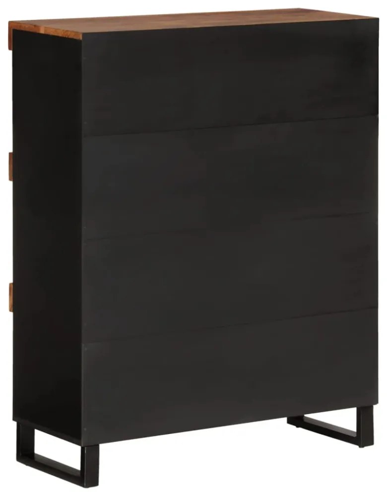 tömör akácfa tálalószekrény 85 x 33 x 107 cm