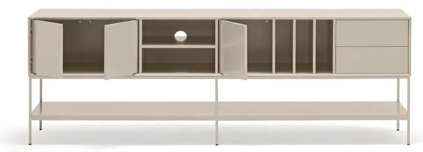 Krémszínű TV-állvány 220x74x45 cm Platt – Teulat