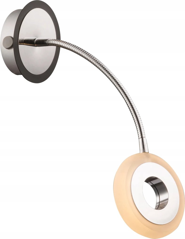 Fali lámpa Candellux ezüst integrált Led fényforrás 5 W