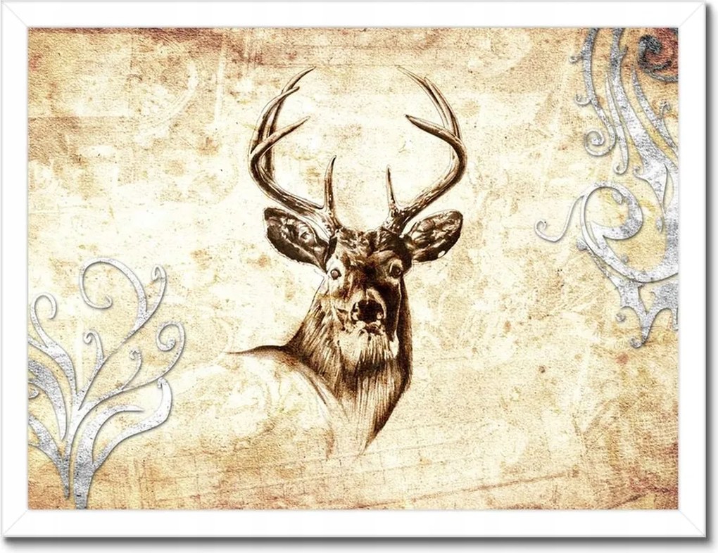 Poszterek keretben 40x30 Szarvasfej