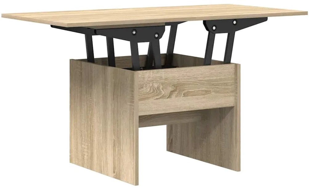 vidaXL Dohányzóasztal Sonoma tölgy 55 x 54,5 x 45 cm Faanyag