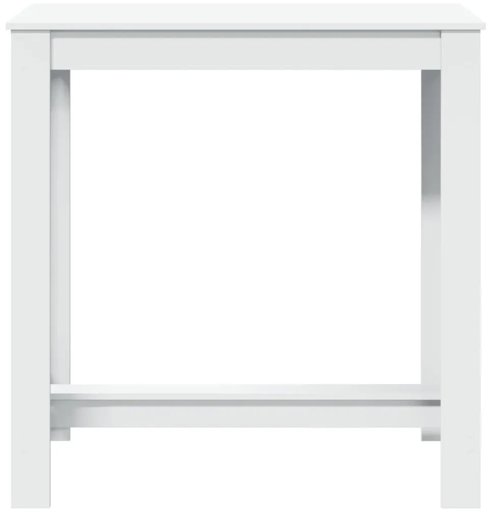 fehér szerelt fa bárasztal 102 x 50 x 103,5 cm