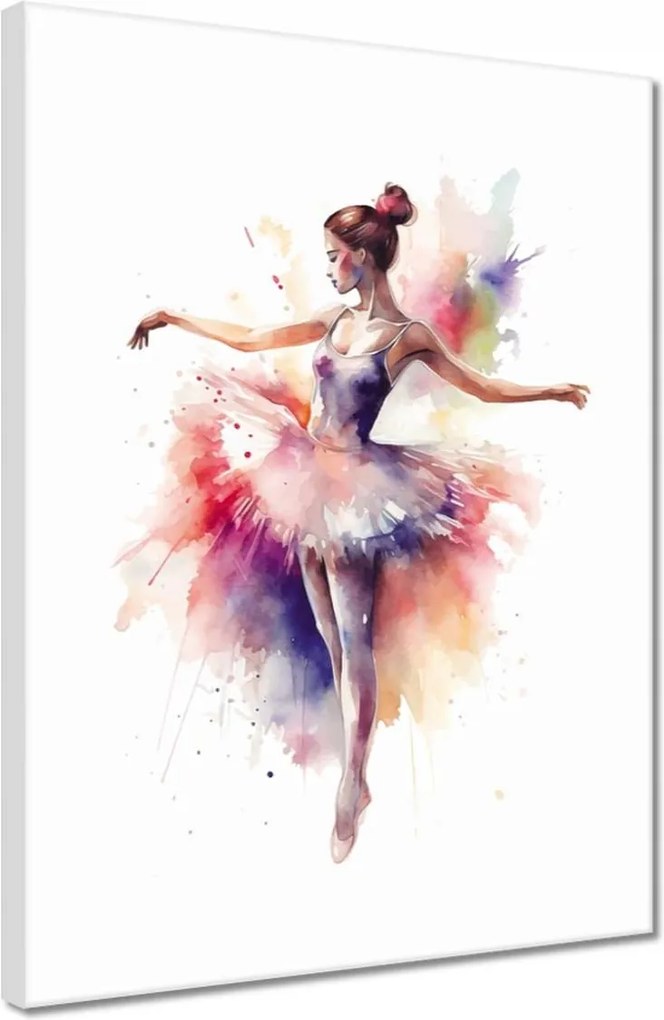 Vászonkép 30x40 Színes prima balerina