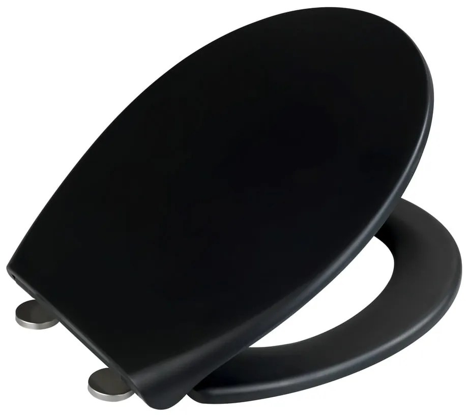 Ikaria fekete WC-ülőke - Wenko