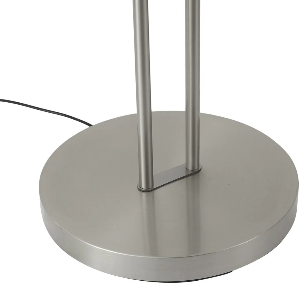 Modern állólámpa acélból olvasókarral, LED-del és dimmerrel - Divo