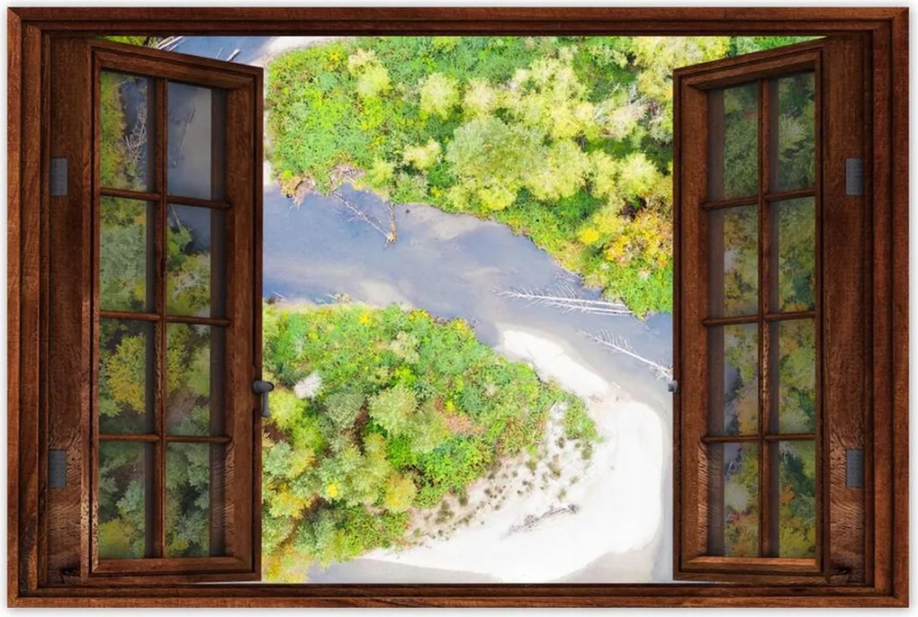 Poszterek 60x40 Forgó folyó Erdő Ősz