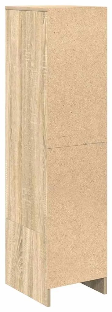 sonoma tölgy szerelt fa magasszekrény 29,5x34x119,5 cm