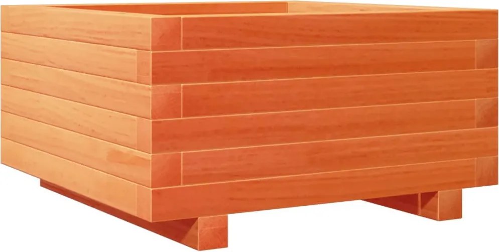 vidaXL viaszbarna tömör fenyőfa kerti virágláda 50x50x26,5 cm
