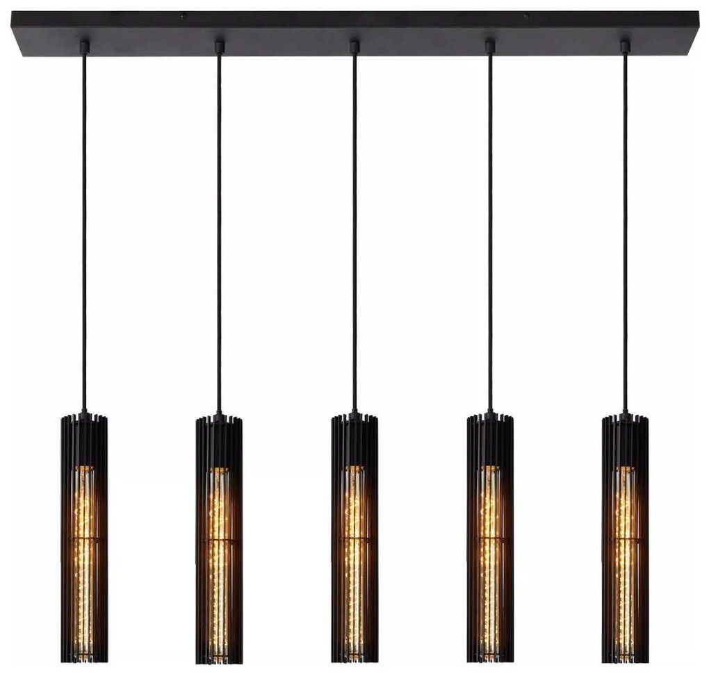 Lucide 73406/05/30 - Csillár zsinóron LIONEL 5xE27/60W/230V